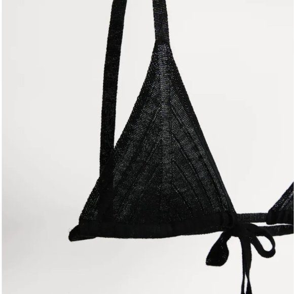 Zara Triangular Wool Bralette - Picture 3 of 6
